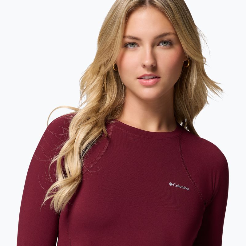 Moteriški termoaktyvūs marškinėliai Columbia Midweight Stretch rich wine 5