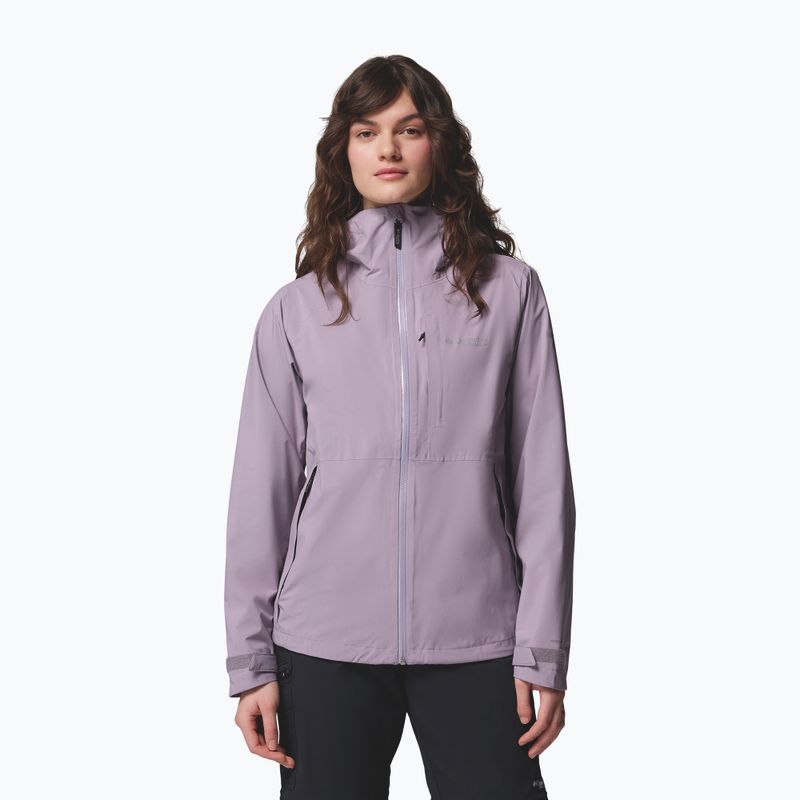 Moteriška striukė nuo lietaus Columbia OmniTech AmpliDry II shale purple