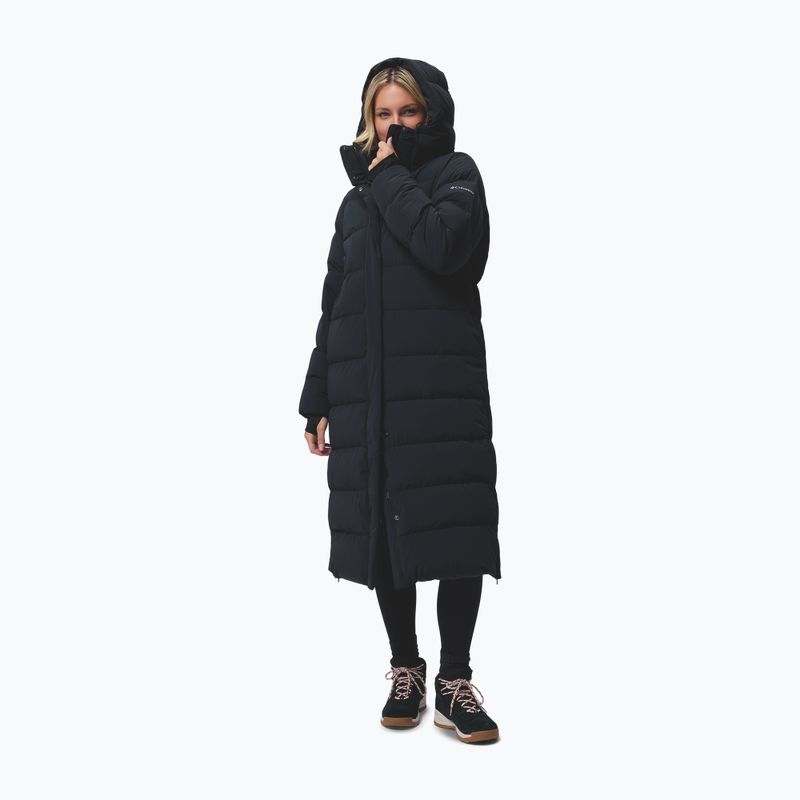 Moteriškas pūstas paltas Columbia Amaze Puff Long Hooded black 4