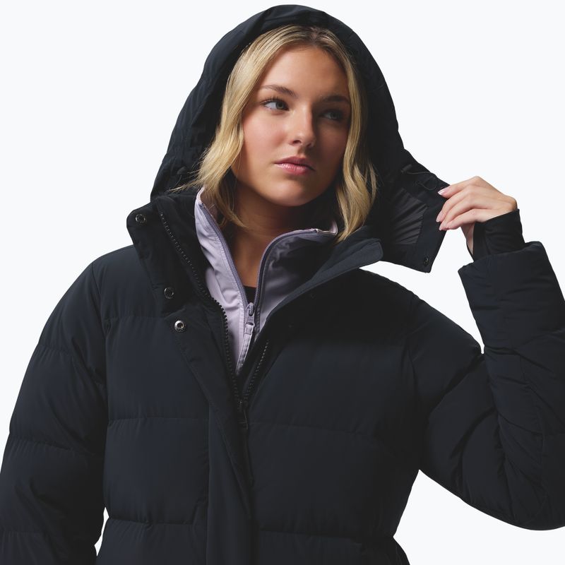 Moteriškas pūstas paltas Columbia Amaze Puff Long Hooded black 9
