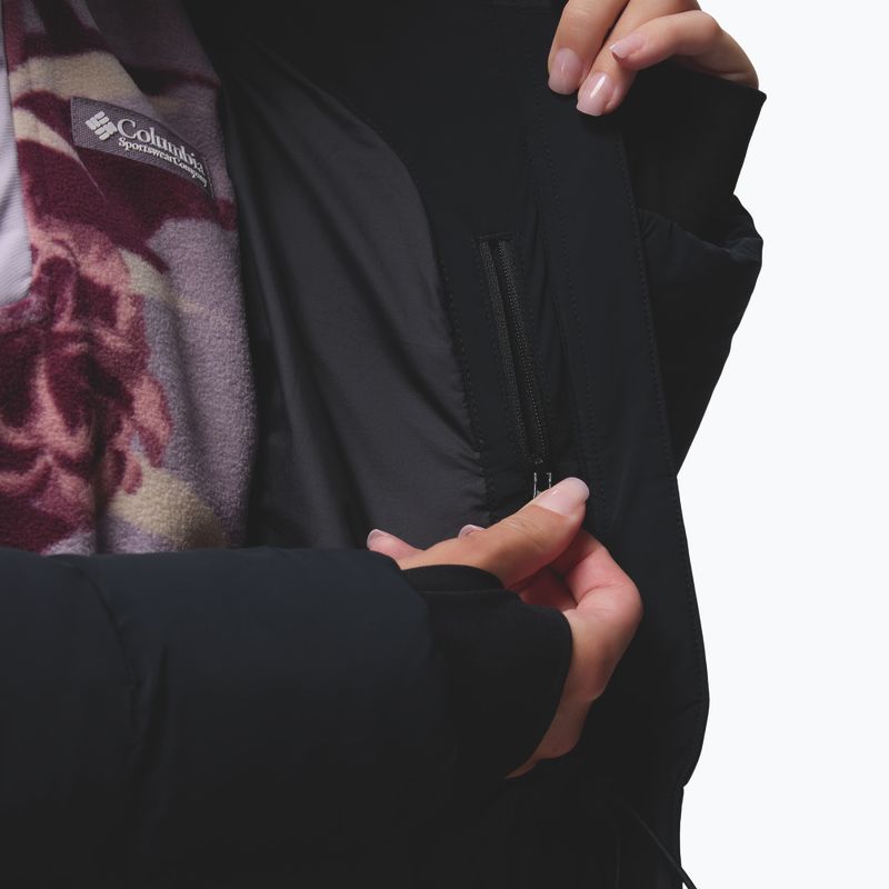 Moteriškas pūstas paltas Columbia Amaze Puff Long Hooded black 15
