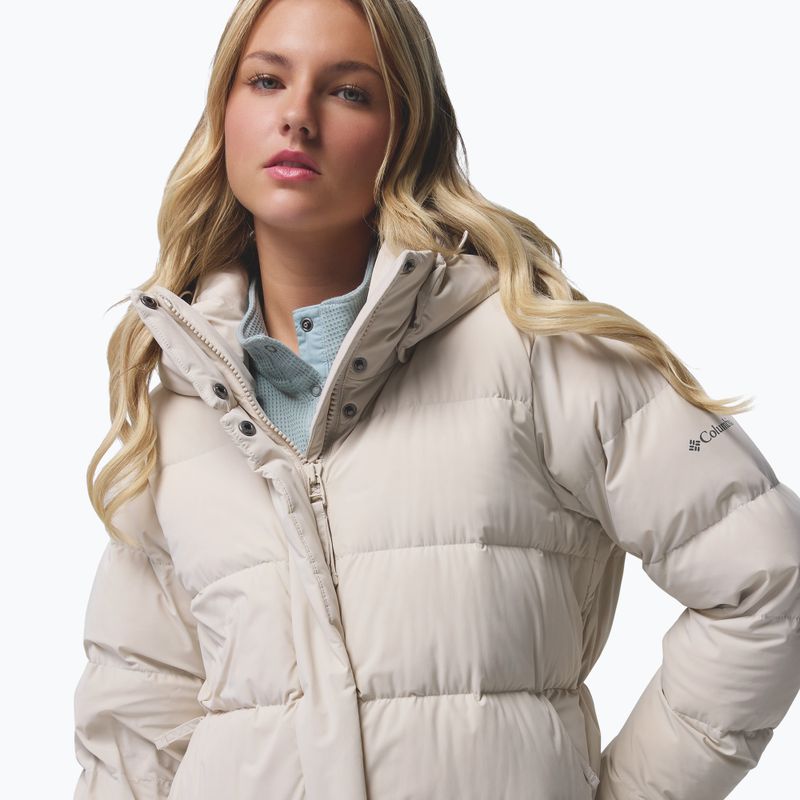 Moteriškas pūstas paltas Columbia Amaze Puff Long Hooded dark stone 9