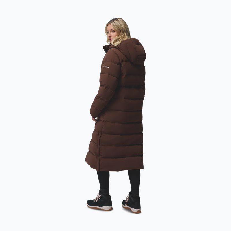 Moteriškas pūstas paltas Columbia Amaze Puff Long Hooded tobacco 3