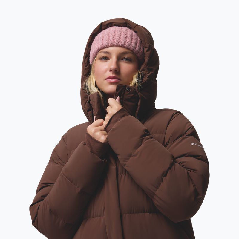 Moteriškas pūstas paltas Columbia Amaze Puff Long Hooded tobacco 8