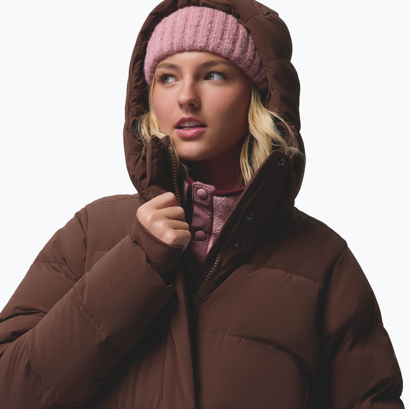 Moteriškas pūstas paltas Columbia Amaze Puff Long Hooded tobacco 9
