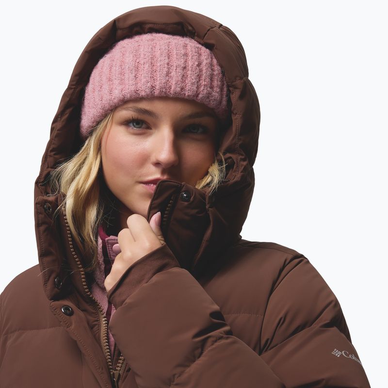 Moteriškas pūstas paltas Columbia Amaze Puff Long Hooded tobacco 11