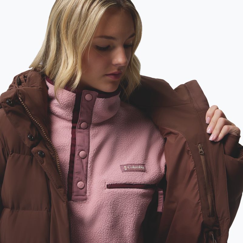 Moteriškas pūstas paltas Columbia Amaze Puff Long Hooded tobacco 17