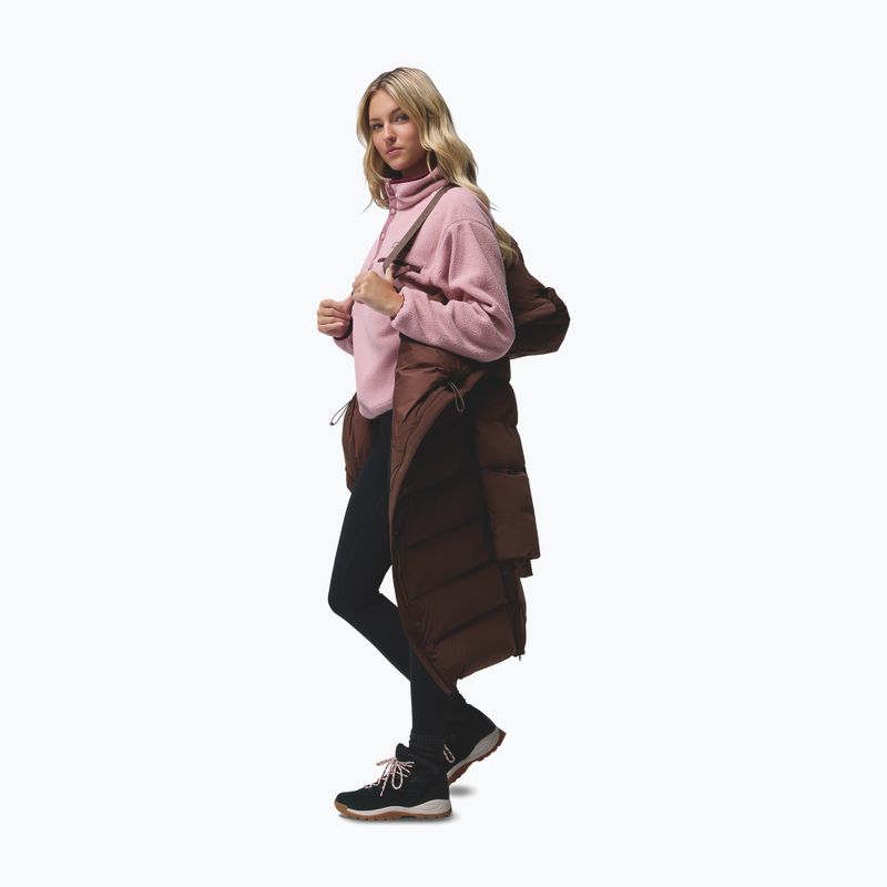 Moteriškas pūstas paltas Columbia Amaze Puff Long Hooded tobacco 19