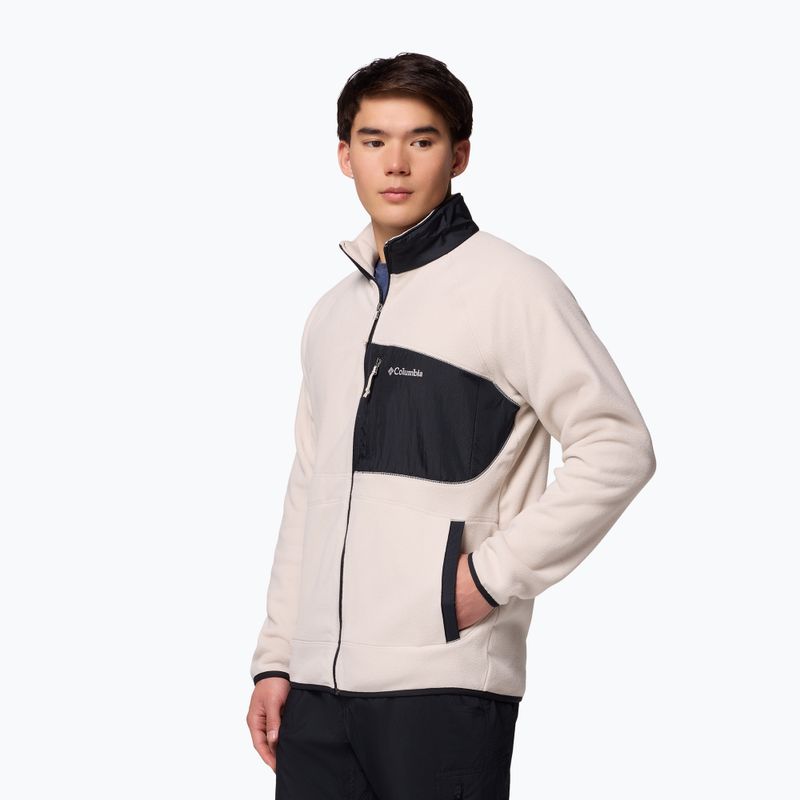 Vyriškas flisinis džemperis Columbia Fast Trek Overlay Full Zip dark stone/black 5