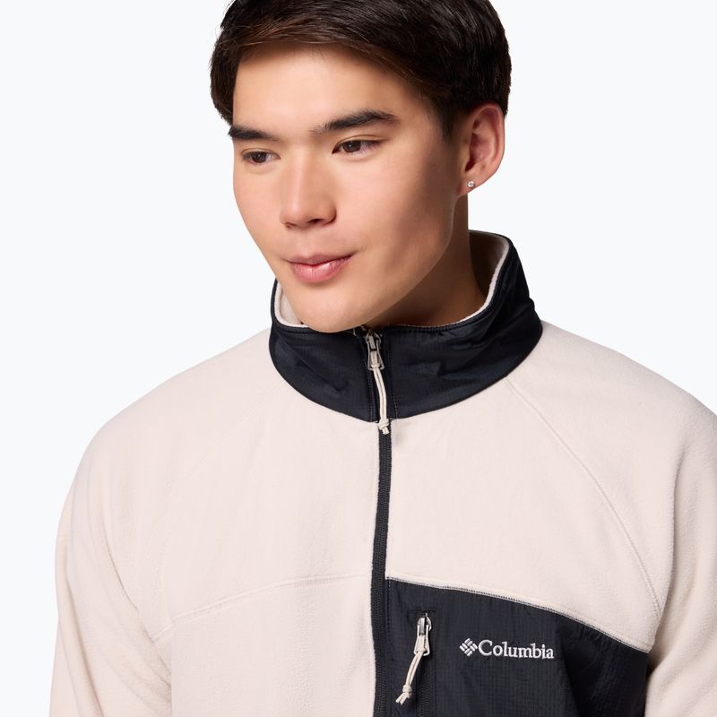 Vyriškas flisinis džemperis Columbia Fast Trek Overlay Full Zip dark stone/black 6