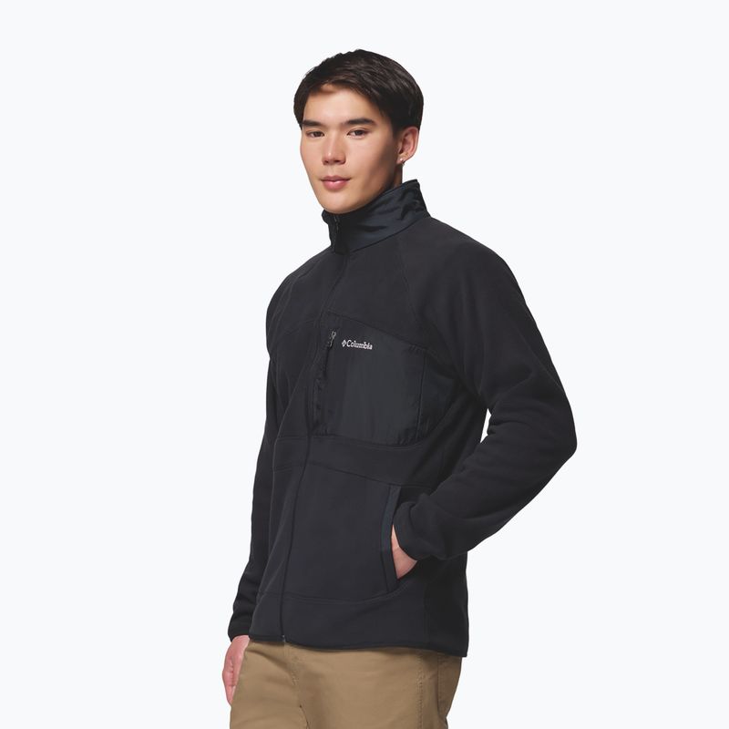 Vyriškas flisinis džemperis Columbia Fast Trek Overlay Full Zip black 4