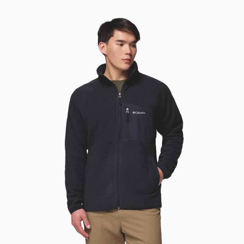 Vyriškas flisinis džemperis Columbia Fast Trek Overlay Full Zip black 5