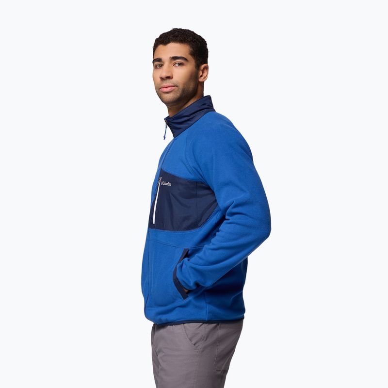 Vyriškas flisinis džemperis Columbia Fast Trek Overlay Full Zip mt blue/coll navy 4