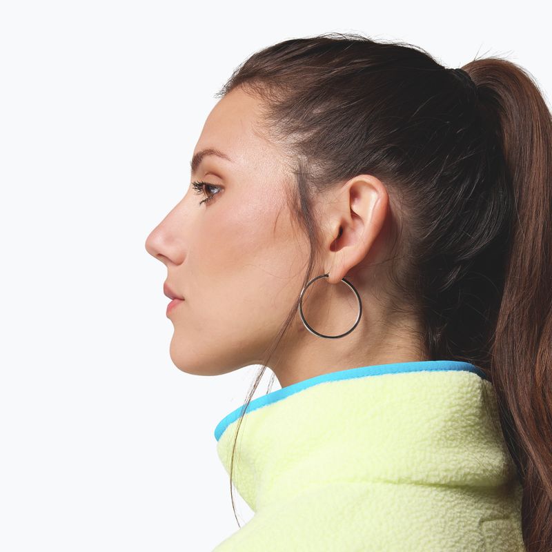 Moteriškas flisinis džemperis Columbia Helvetia II Cropped Half Snap Fleece citron haze/black/compass blue 8