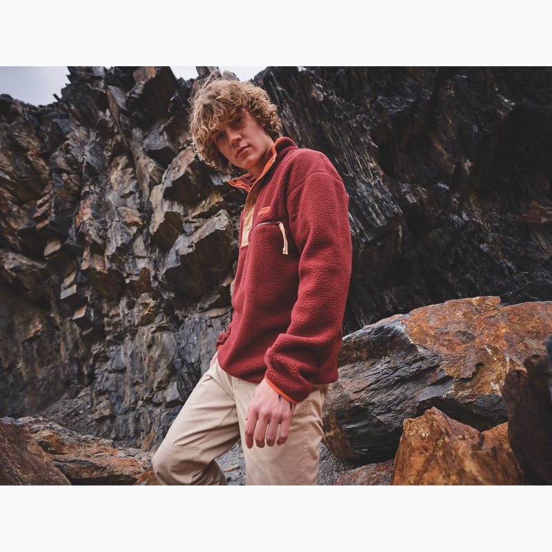 Vyriškas flisinis džemperis Columbia Helvetia II Half Snap Fleece rich wine 7