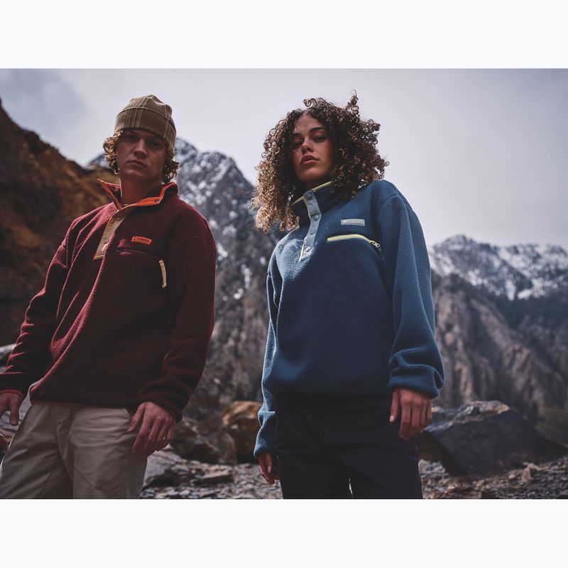 Vyriškas flisinis džemperis Columbia Helvetia II Half Snap Fleece rich wine 9