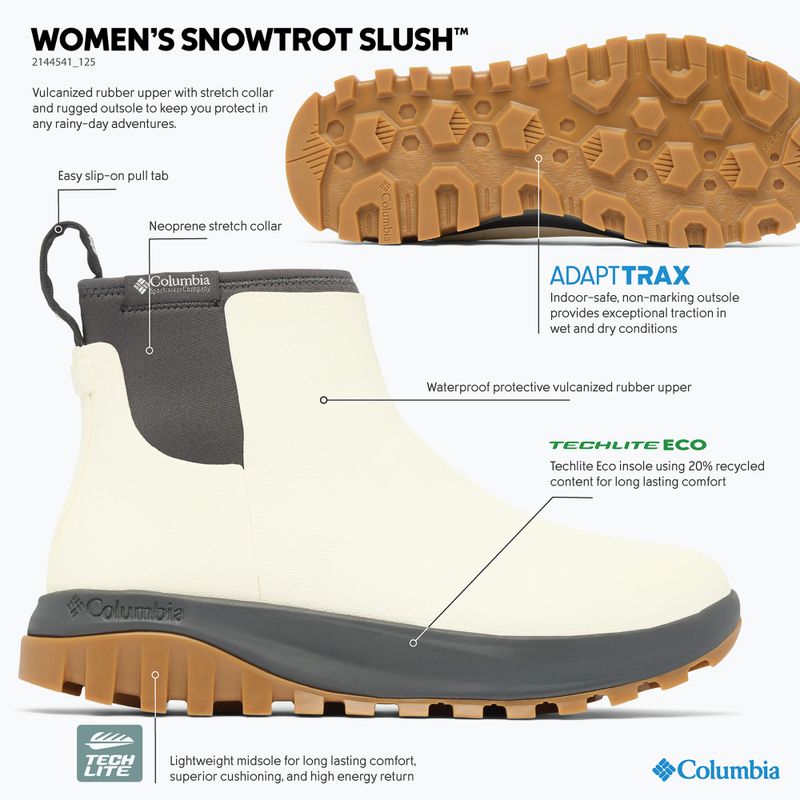 Moteriški žieminiai batai Columbia Snowtrot Slush sea salt/shark 10