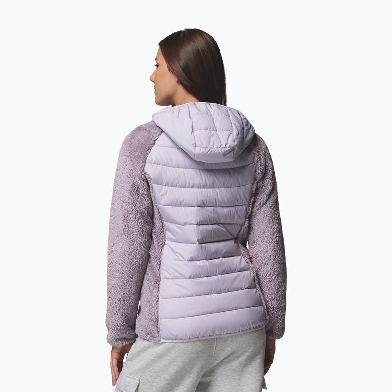 Moteriška hibridinė striukė Columbia Powder Lite II Sherpa Hybrid shale purple/lavender pearl 3