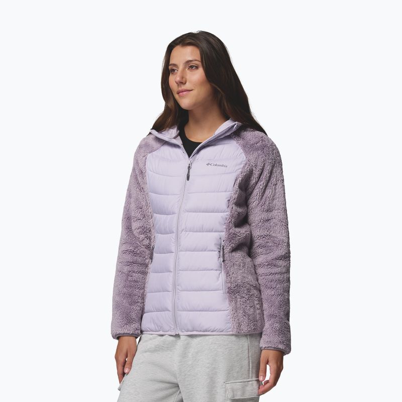 Moteriška pašiltinta striukė Columbia Powder Lite II Sherpa Hybrid shale purple/lavender pearl 4