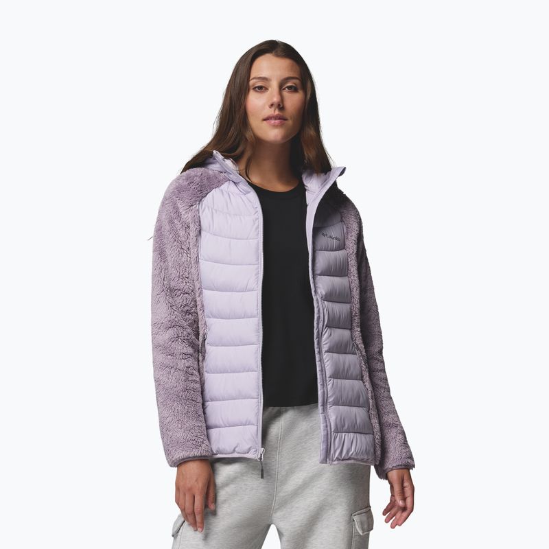 Moteriška hibridinė striukė Columbia Powder Lite II Sherpa Hybrid shale purple/lavender pearl 5