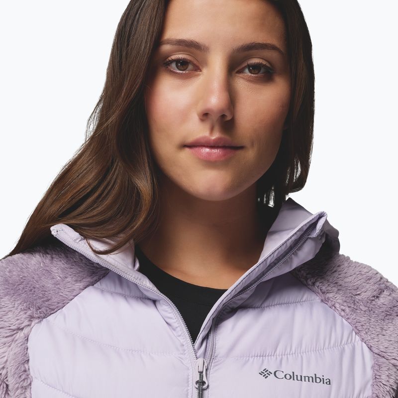 Moteriška hibridinė striukė Columbia Powder Lite II Sherpa Hybrid shale purple/lavender pearl 6