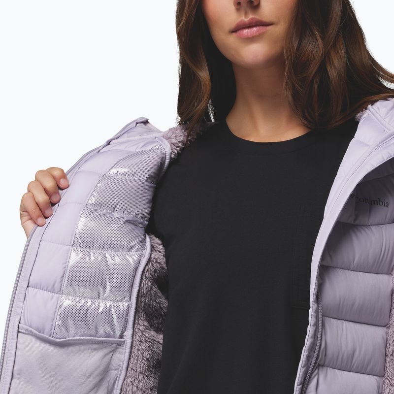 Moteriška hibridinė striukė Columbia Powder Lite II Sherpa Hybrid shale purple/lavender pearl 7