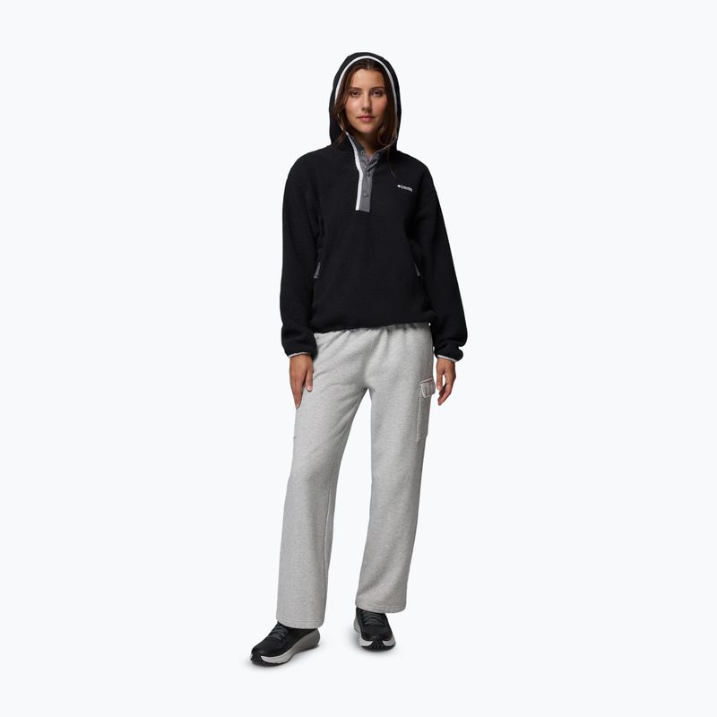 Moteriškas flisinis džemperis Columbia Helvetia II Hoodie black 2
