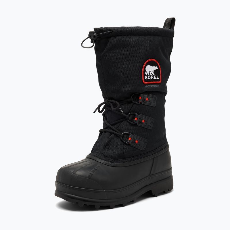 Vyriški sniego batai Sorel Glacier XT black/red quar 2