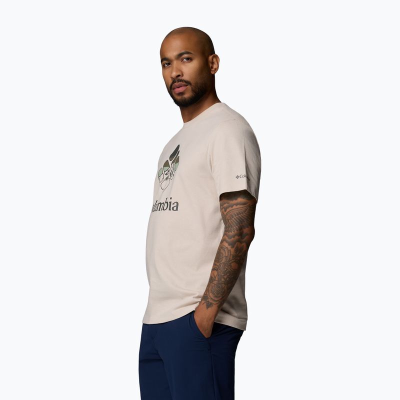 Vyriški marškinėliai Columbia CSC Seasonal Graphic dark stone/heavenly stacked gem 4