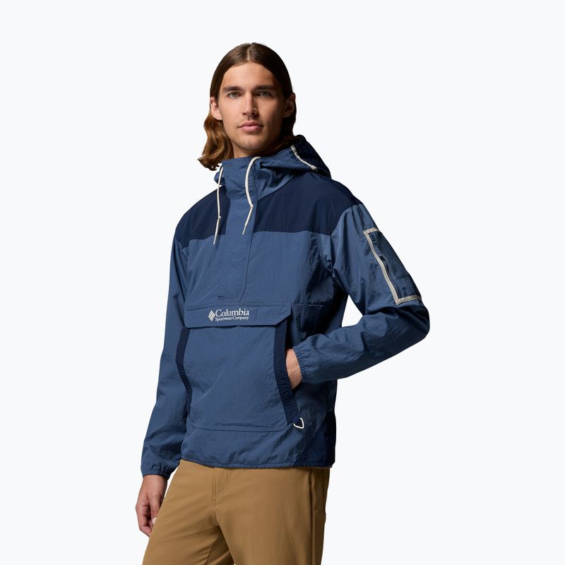 Vyriška vėjui atspari striukė Columbia Challenger Windbreaker Anorak dark mountain/collegiate navy 4