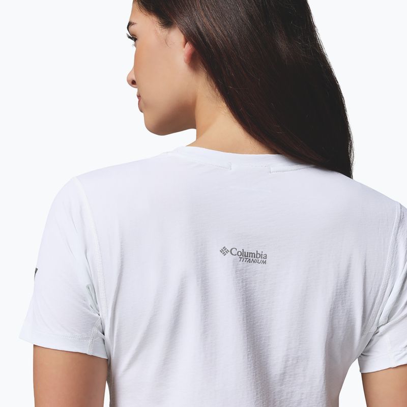 Moteriški marškinėliai Columbia Diamond Peak Pro white 5