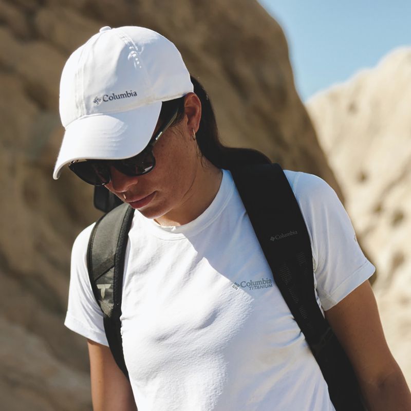 Moteriški marškinėliai Columbia Diamond Peak Pro white 11