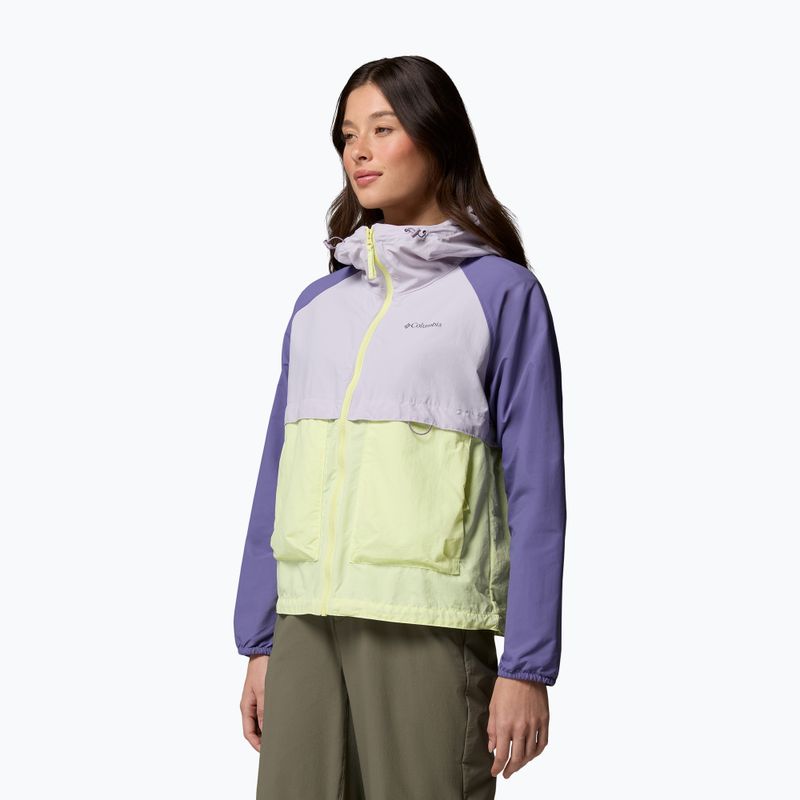 Moteriška vėjui atspari striukė Columbia Spire Valley Windbreaker citron haze/lavender pearl/stormwatch 4