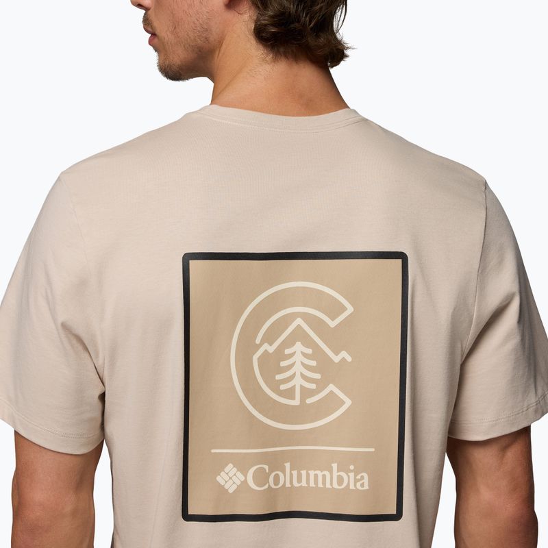 Vyriški marškinėliai Columbia CSC Basic Logo Back Tee dark stone linework c badge 5