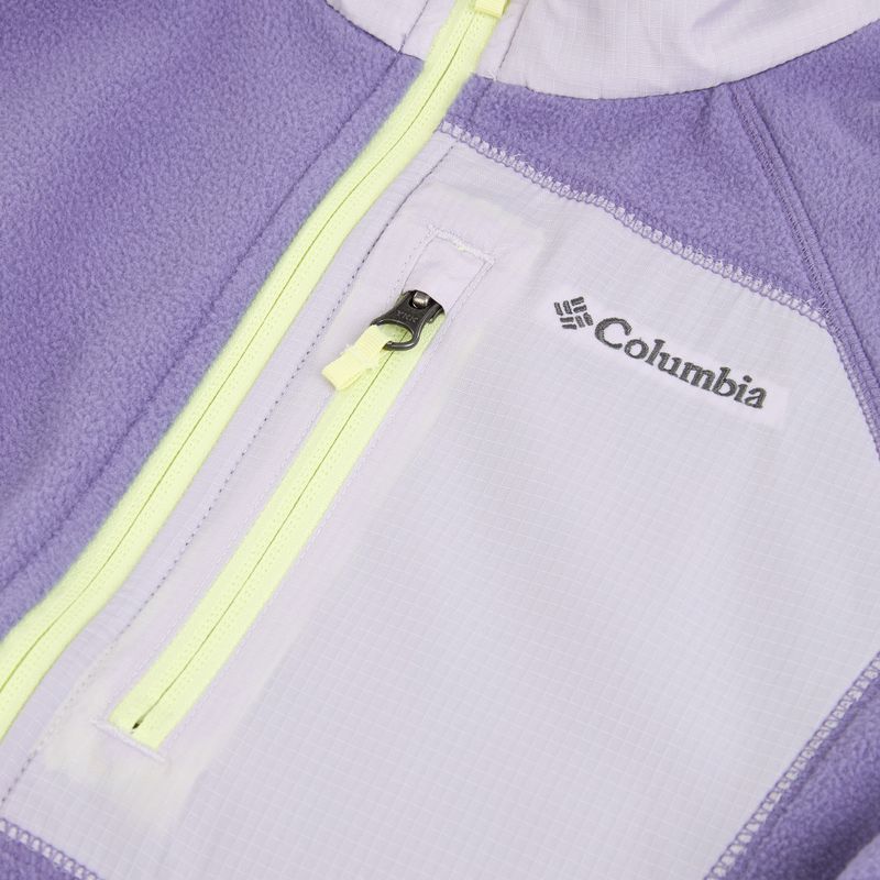 Vaikiškas flisinis džemperis Columbia Fast Trek V Full Zip stormwatch/lavender pearl 3