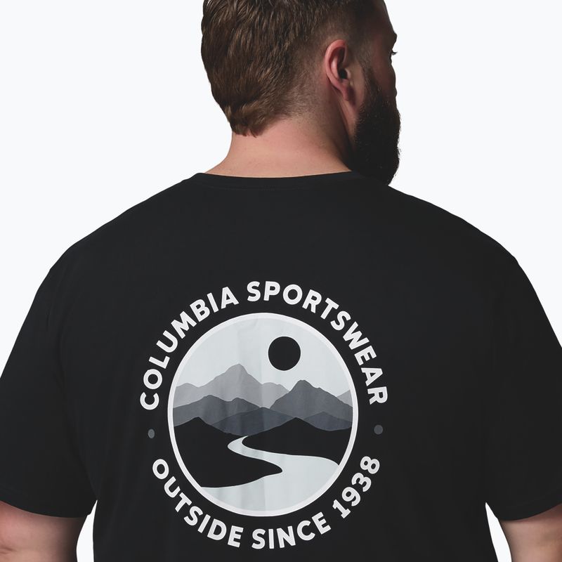 Vyriški marškinėliai Columbia CSC Outdoor back graphic black/scoped view 6