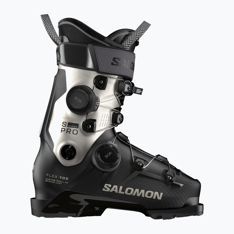 Moteriški slidinėjimo batai Salomon S/PRO Supra Dual Boa 105 W GW black/light bronze metallic/black