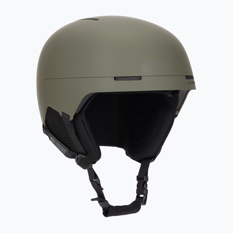 Slidinėjimo šalmas Salomon Brigade Index olive night