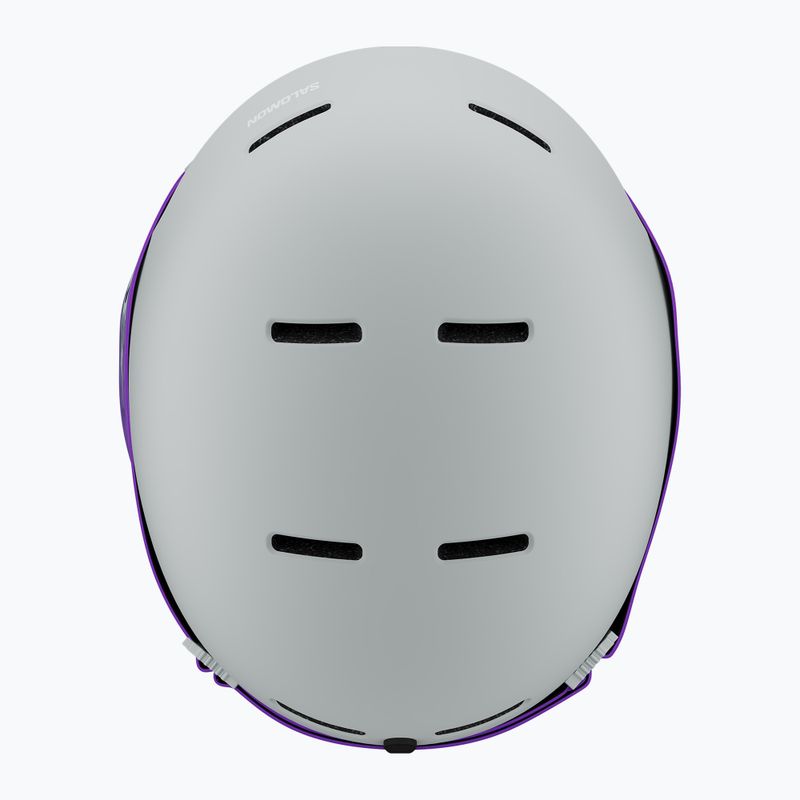 Vaikiškas slidinėjimo šalmas Salomon Player Combo + slidinėjimo akiniai XV Jr ice flow/ice flow mid blue 5