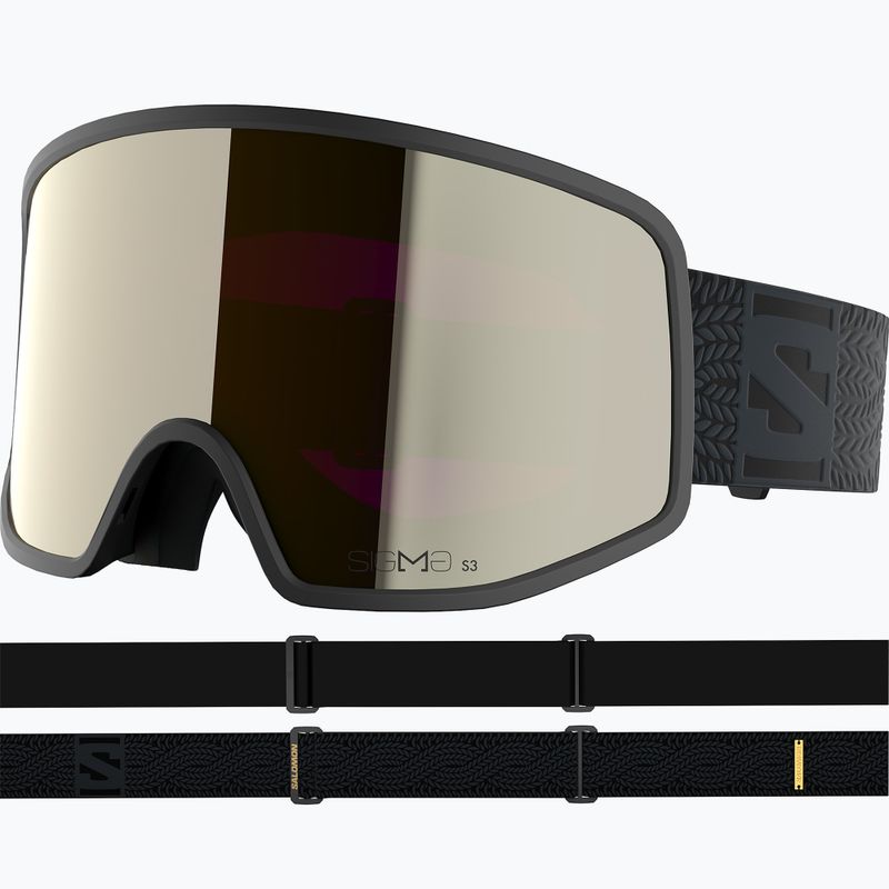 Slidinėjimo akiniai Salomon Sentry Pro OTG Sigma S3 black/sigma black gold 2