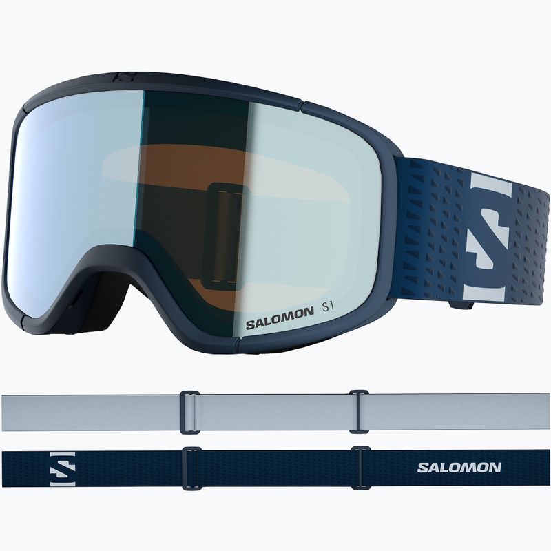 Slidinėjimo akiniai Salomon Aksium 2.0 S S1 dress blue/ml light blue 2
