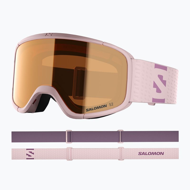 Slidinėjimo akiniai Salomon Aksium 2.0 S acces heavenly pink/flash toric orange 5