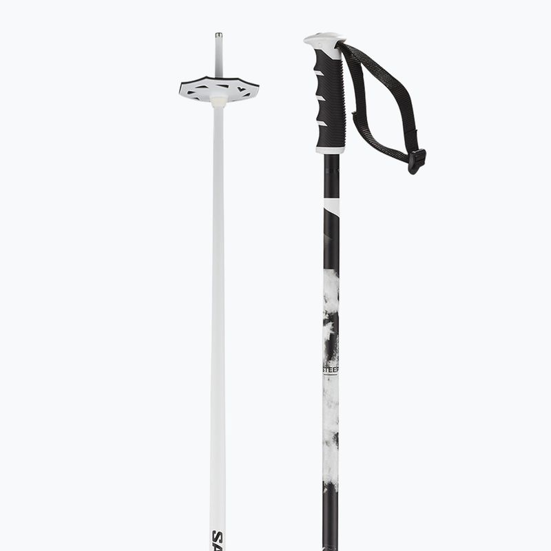 Slidžių lazdos Salomon Steep white/black
