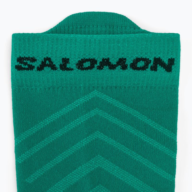 Kojinės Salomon Aero Crew dynasty green/waterfall 3