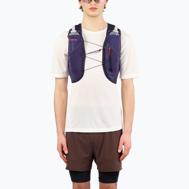 Bėgimo liemenė Salomon Active Skin 4 GRVL martime blue / astral aura / haute red 4