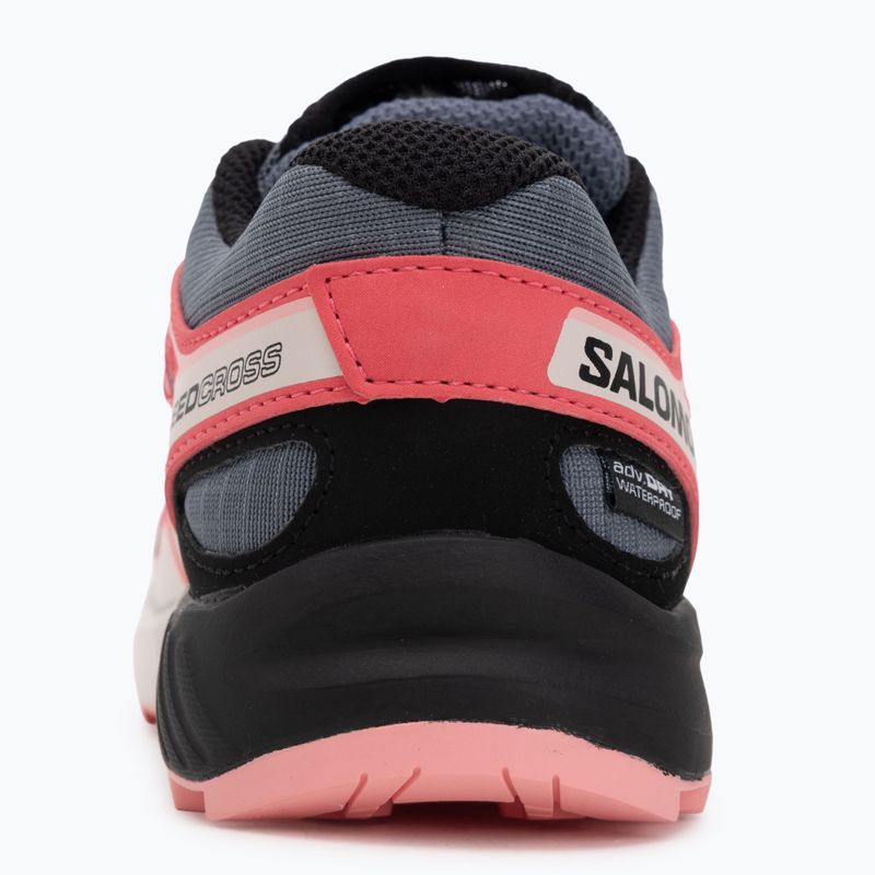 Vaikiški bėgimo batai Salomon Speedcross Waterproof grisaille/hushed violet/rouge red 6