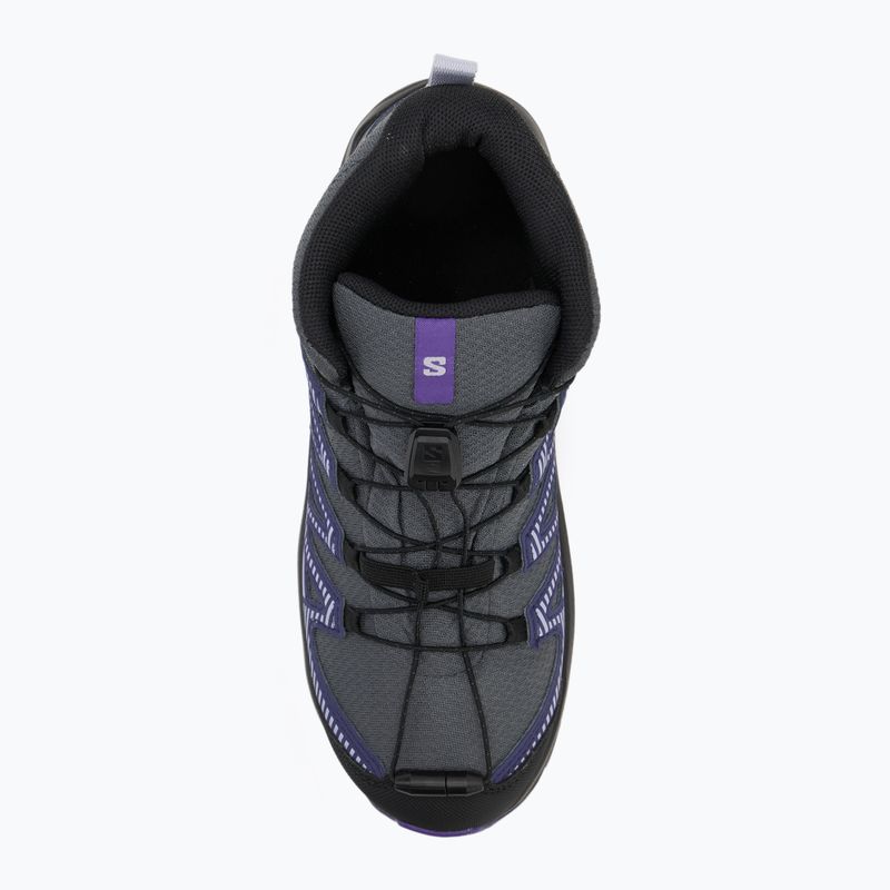 Vaikiški turistiniai batai Salomon XA Pro V8 MID WP turbulence / black / liberty 5