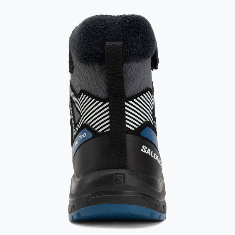 Vaikiški turistiniai batai Salomon XA Pro V8 Winter Waterproof turbulence / black / dark blue 6