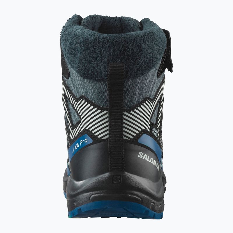 Vaikiški turistiniai batai Salomon XA Pro V8 Winter Waterproof turbulence / black / dark blue 3