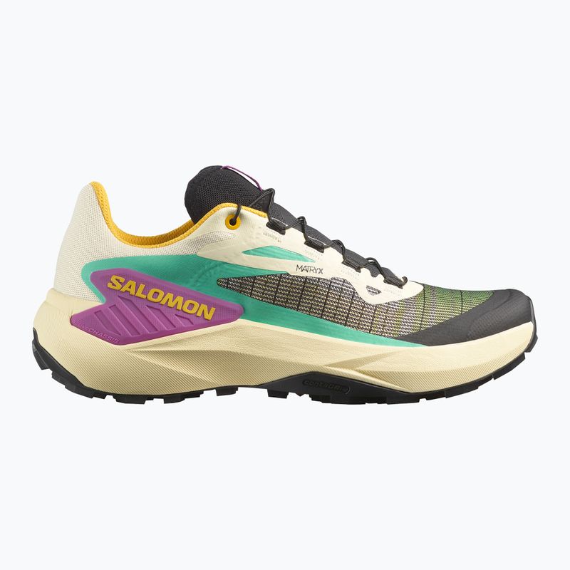 Moteriški bėgimo bateliai Salomon Genesis transparent yellow/black/willowherb 2